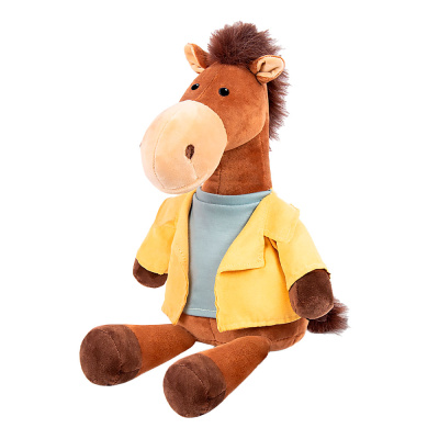 Мягкая игрушка Конь Брут 22 см Символ Года Maxitoys MT-250206-22 1